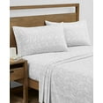 thumbnail image 2 of Sanders Washed Printed Microfiber 4 Pc. Sheet Set,Grey Queen, 2 of 2