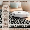 thumbnail image 6 of Design&I 3'x5' Washable Throw Rug Ultra-Thin & Non-Slip Skid-Resistant Small Cream Geometric Beige Trellis Interlocking Border Classroom Ivory for Entryway, Kitchen, 6 of 7