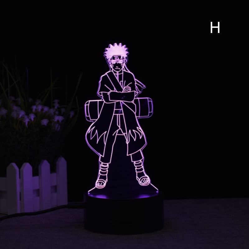 Details about   Anime Naruto Bedroom Led NightLight Lamp Decor Gift 16 color with remote control 