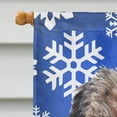 thumbnail image 3 of Carolines Treasures SC9599CHF Frontière Flocon de Neige Bleu Drapeau d'Hiver Toile Maison Taille, 3 of 4