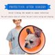 thumbnail image 4 of Cono para perros UBIUO, collar de recuperación ajustable y cómodo para mascotas, collar protector posoperatorio, collares E de plástico con borde seguro para perros y gatos (A5-O), 4 of 5