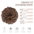 thumbnail image 6 of Messy Bun Beach Blonde Hair Piece Human Hair Blonde – Natural Soft Updo Look, Secure & Lightweight Hair Bun Extensions For Women, messy bun hair piece, 6 of 8