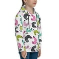 thumbnail image 3 of Lsque Funny Chicken Patten Youth Hoodie Sweatshirt Pullover with Kangaroo Pocket Boys and Girls Hoodie Warm Hoodie for Kids-Small, 3 of 6