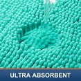 thumbnail image 3 of Smiry Luxury Chenille Bathroom Rugs, Extra Soft and Absorbent Bath Mat, Turquoise, 20"x30", 3 of 8