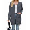 thumbnail image 3 of Women Cardigan Sweater Lightweight Open Front Long Sleeve Soft Fine Knit Casual Trendy Kimono Cardigans with Pockets, 3 of 9