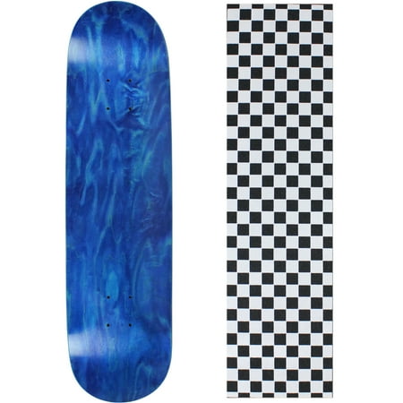 Skateboard Deck Blank Stained Blue 8.25  Checker White Grip price history on PriceWatchPro