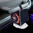 thumbnail image 7 of POLERO Tissue Box Cover, Cool Wolf Square Tissue Box Holder with Bottom Belt - Waterproof PU Leather Decorative Organizer for Tabletop, Bathroom, Car, Office, 7 of 7
