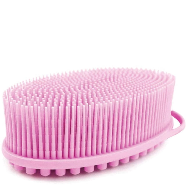 Limpiador corporal de silicona exfoliante fácil de limpiar, hace buena espuma, duradero y más higiénico que el rosa lufa tradicional Jormftte HMHZ407-3