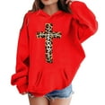 thumbnail image 3 of Tiijoy Toddler Girls Jesus Graphic Print Hoodie Soft Hooded Sweatshirt, Sizes 4-5T, 3 of 3