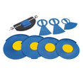 thumbnail image 1 of Juego de Almohadillas de silenciamiento de tambor Hugo 7 piezas Azul y amarillo, 1 of 7