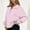 01 Pink, variant on YueHuiYing Women Fashion Printed Blouse Long Sleeve Tops Sweatshirt Crewneck Soft Loose Fit Striped Coat