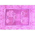 thumbnail image 1 of Ahgly Company Indoor Rectangle Abstract Purple Modern Area Rugs, 2' x 4', 1 of 4