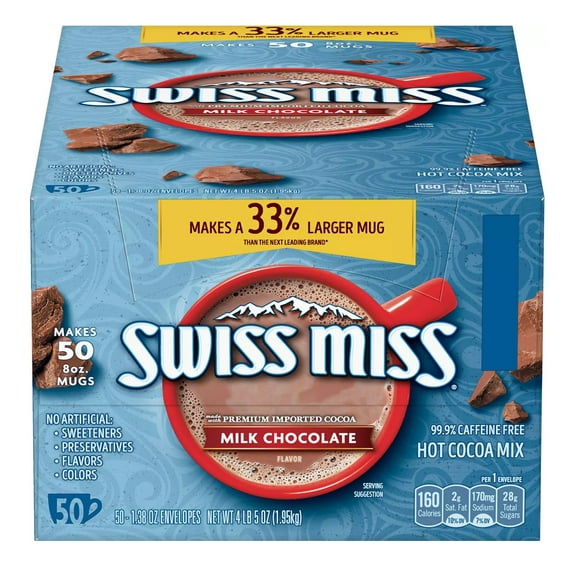 Product of Swiss Miss Milk Chocolate Hot Cocoa Mix 50 Pk.1.38 oz.