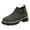 Army Green, variant on EKVAHL Women's Side Zipper Platform Ankle Booties, Faux Suede Lug Chunky Sole Fashion Short Boots, Round Toe Comfortable Anti-Slip Casual Walking Shoes Ankle Boots for Fall Winter