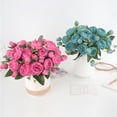 thumbnail image 3 of Naierhg Artificial Flower Vivid Nice-looking Creative Faux Silk Peony Bouquet Home Decoration for Home, 3 of 8