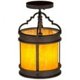 thumbnail image 5 of Meyda Tiffany 161288 Wyant 8" Wide Semi-Flush Ceiling Fixture - Chestnut, 5 of 5