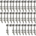 thumbnail image 1 of XunLiu 100 Pcs Vis en Métal Modifiées Fil Complet Phillips Entraînement Acier Inoxydable Auto-Perçage Vis M2.5 10mm, 1 of 3