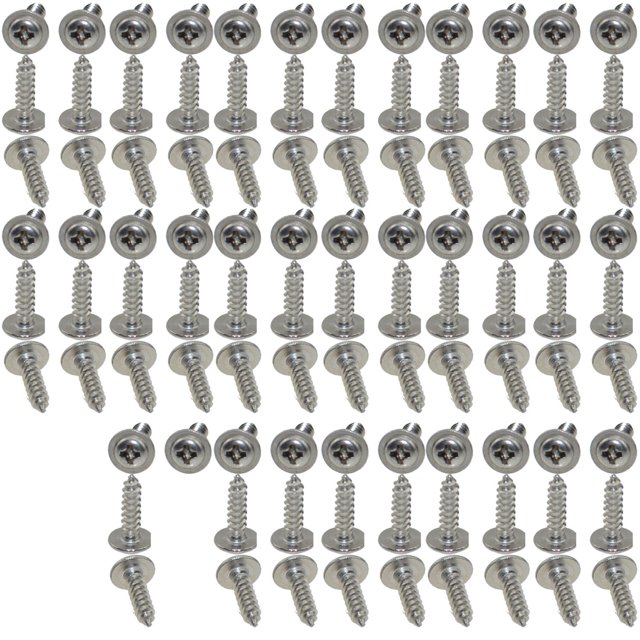 XunLiu 100 Pcs Vis en Métal Modifiées Fil Complet Phillips Entraînement Acier Inoxydable Auto-Perçage Vis M2.5 10mm