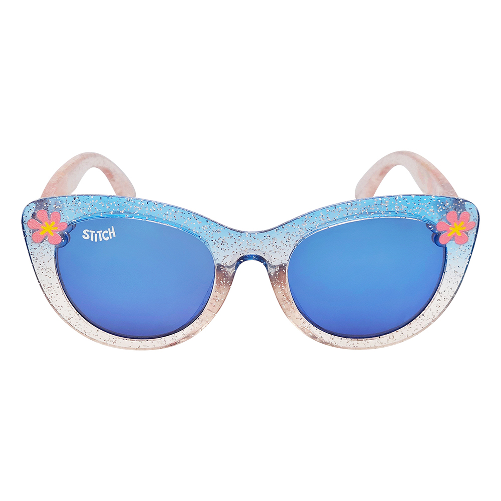 Sun-Staches Stitch Ombre Glitter Cateye Sunglasses With UV Protection