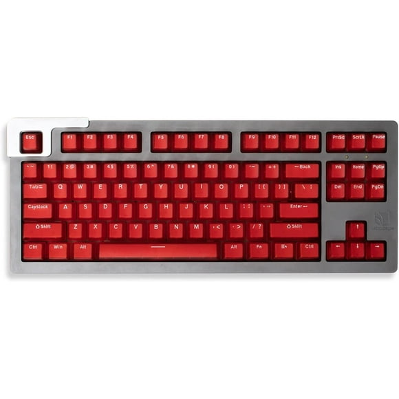 Glacier Transparent Red Keycaps 132 Keys OEM Profile Fit for 60% 65% 95% Cherry Mx Switches Mechanical Keyboard