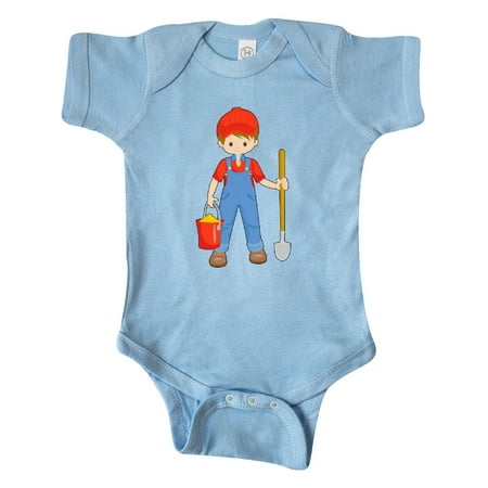 

Inktastic Farming Boy with Bucket and Shovel Gift Baby Boy or Baby Girl Bodysuit