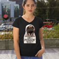 thumbnail image 4 of Am I Puggin You Women's V-Neck T-shirt Funny Pug Puppy Dad Dog Mom Pet Lover Life, 4 of 7
