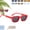 A1, variant on 6-Pack Vintage Rectangle Frame Sunglasses for Men & Women with Uv400 Protection,Stylish Retro Thick Frame Light Sun Glasses