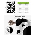 thumbnail image 6 of Black and White Tie Up Curtains for Kitchen Bathroom Bedroom Windows 63 Inch Length, Farmhouse Cow Black White Balloon Drape Curtains Shade Rod Pocket Drapery Curtain Panel, 46"x63", 6 of 7