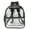 Black, variant on Rupoun Unisex PVC Transparent Backpack Portable Clear Bag Heavy Duty for School Travel Work, Black