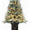 Frost-Brown Base-8 Mode, variant on JoanKaren 3ft Pre-Lit Snow Frosted Tabletop Christmas Trees,Artificial Xmas Tree with 78 Warm White Lights,8 Lighting Modes,Snowflake Light Base