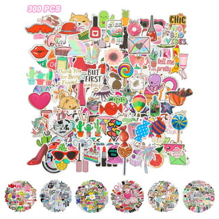 300 PCS Water Bottle Stickers, Cute Stickers for Hydroflasks VSCO