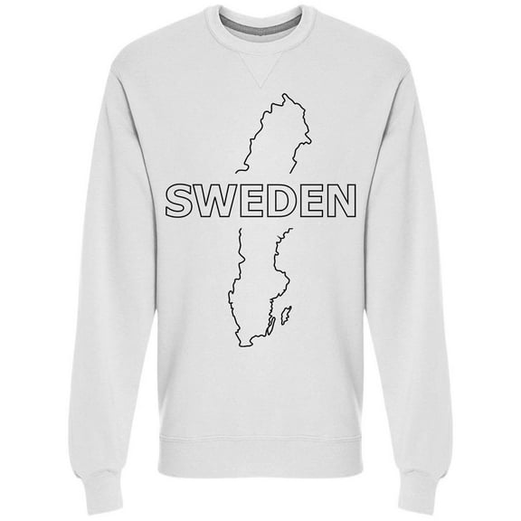 Map Of Sweden Icon  Sweatshirt Men -Image by Shutterstock, Male 3X-Large