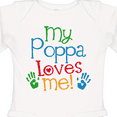 thumbnail image 4 of Inktastic My Poppa Loves Me Boys or Girls Long Sleeve Baby Bodysuit, 4 of 5