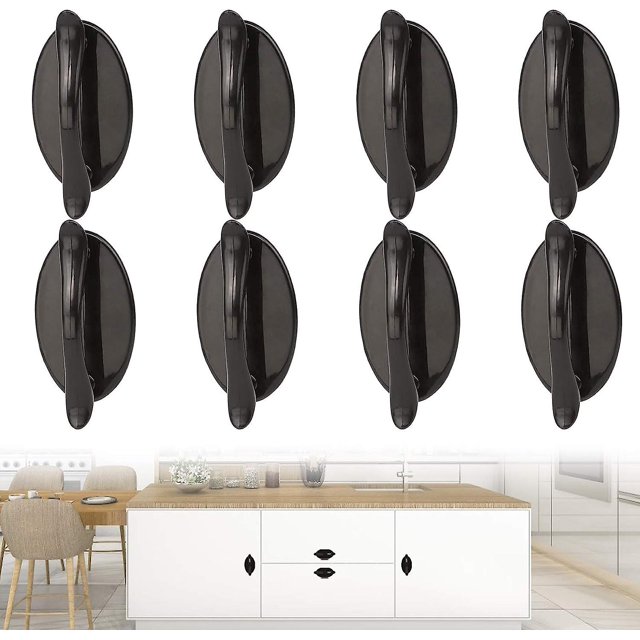 Manija de puerta autoadhesiva 8 piezas Rojo Verde Cocina Decoración y Otros
