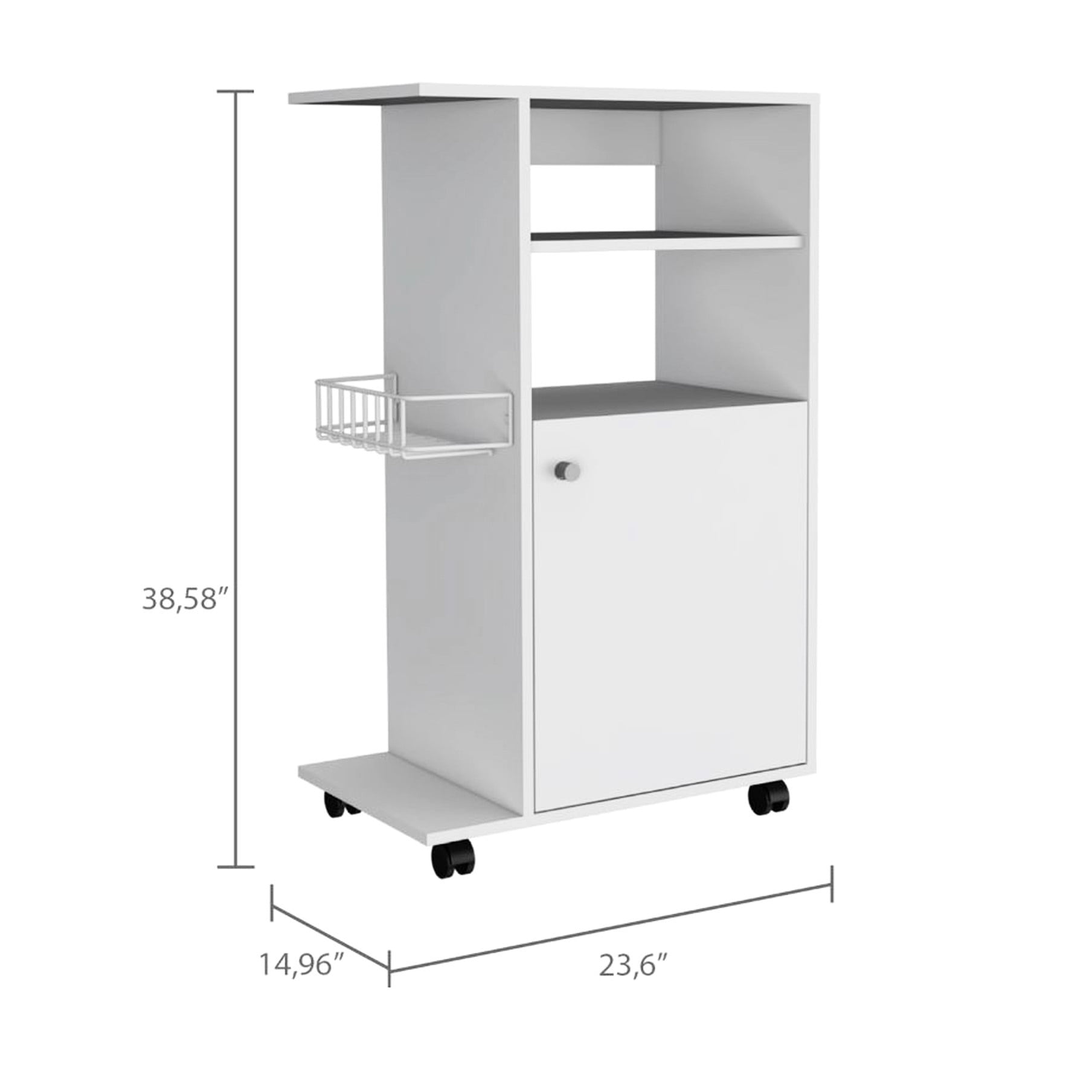 White - finished - Microwave Support - Kitchen Setup - Years of Usefulness