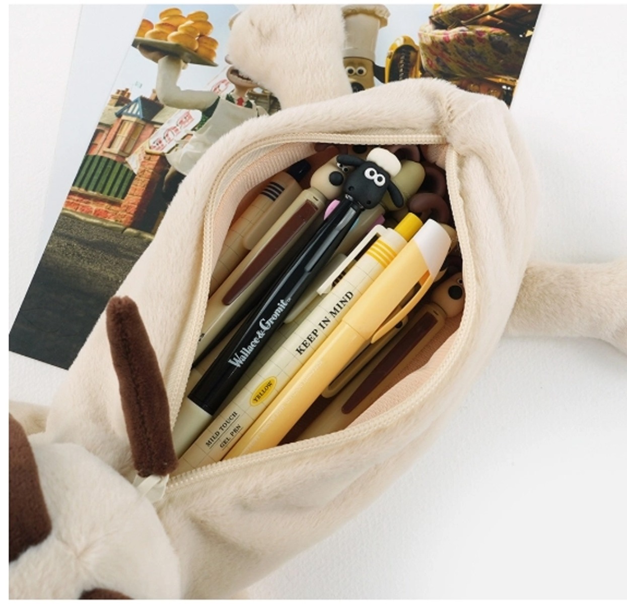 Wallace & Gromit Plush Gromit Dog Pencil Case Pouch
