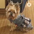 thumbnail image 4 of Jersey KYEESE para perros, vestido cálido a cuadros para perros pequeños, color gris, 4 of 8