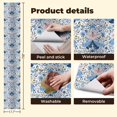 thumbnail image 5 of Peel and Stick Wallpaper Butterfly Floral Blue Pink Gold Folk Art Botanical Wall Mural 17.7in x 9.8ft Self Adhesive Removable Wall Paper Renter Friendly Wallpaper for Nursery Bedroom Cabinets, 5 of 8