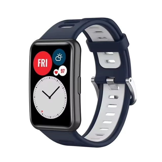 Correa Sport para Huawei Watch Fit, Silicona Premium, Talla Única, Resistente al Agua, Estilo Deportivo, Unisex