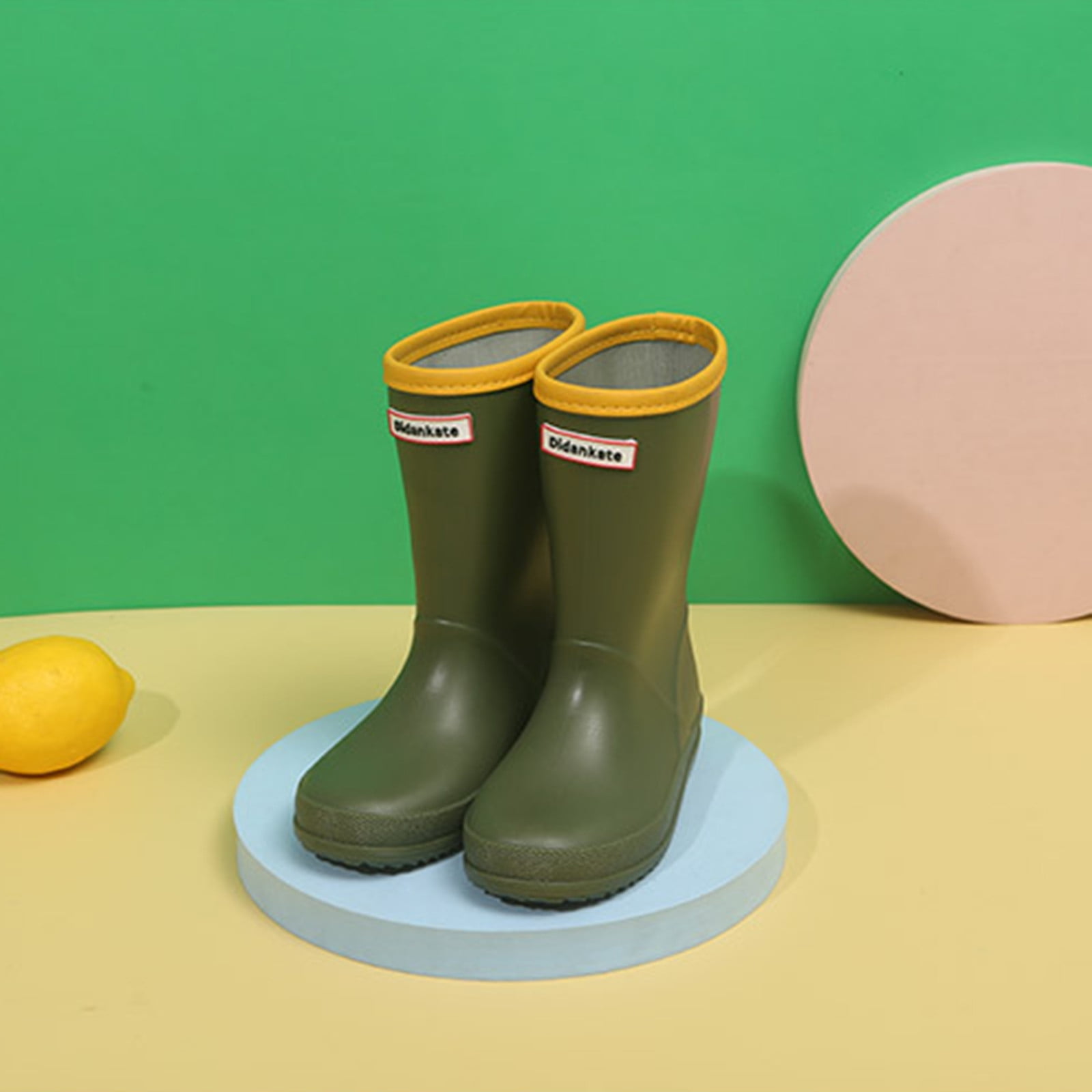 Girls Boys Unisex Kids Rain Boots Non Children Outdoor Shoe
