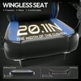 thumbnail image 5 of Dowinx Gaming Chair with Pocket Spring Cushion for Adults, Ergonomic Computer Chair with Footrest and Massage Lumbar Support for Office, Gaming, 300LBS, Blue, 5 of 9