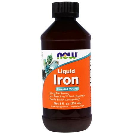 NOW Foods - Iron Liquid 18 mg. - 8 fl. oz.