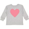 thumbnail image 3 of Inktastic Pink Valentine's Day Heart Boys or Girls Long Sleeve Toddler T-Shirt, 3 of 5