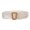 WHITE, variant on Bohemian Vintage Waist Belt Crochet for Women Woven Cummerbunds Wide Belt SquareWood Buckle Elastic Braided Rope Dress Waistband