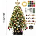 thumbnail image 3 of Aoznliie DIY Beaded Christmas Tree Kit, Diy Small Xmas Tree with Sparkling Crystal Beads & Lights, Handmade Craft for Shelf Desk Centerpiece, 3 of 8