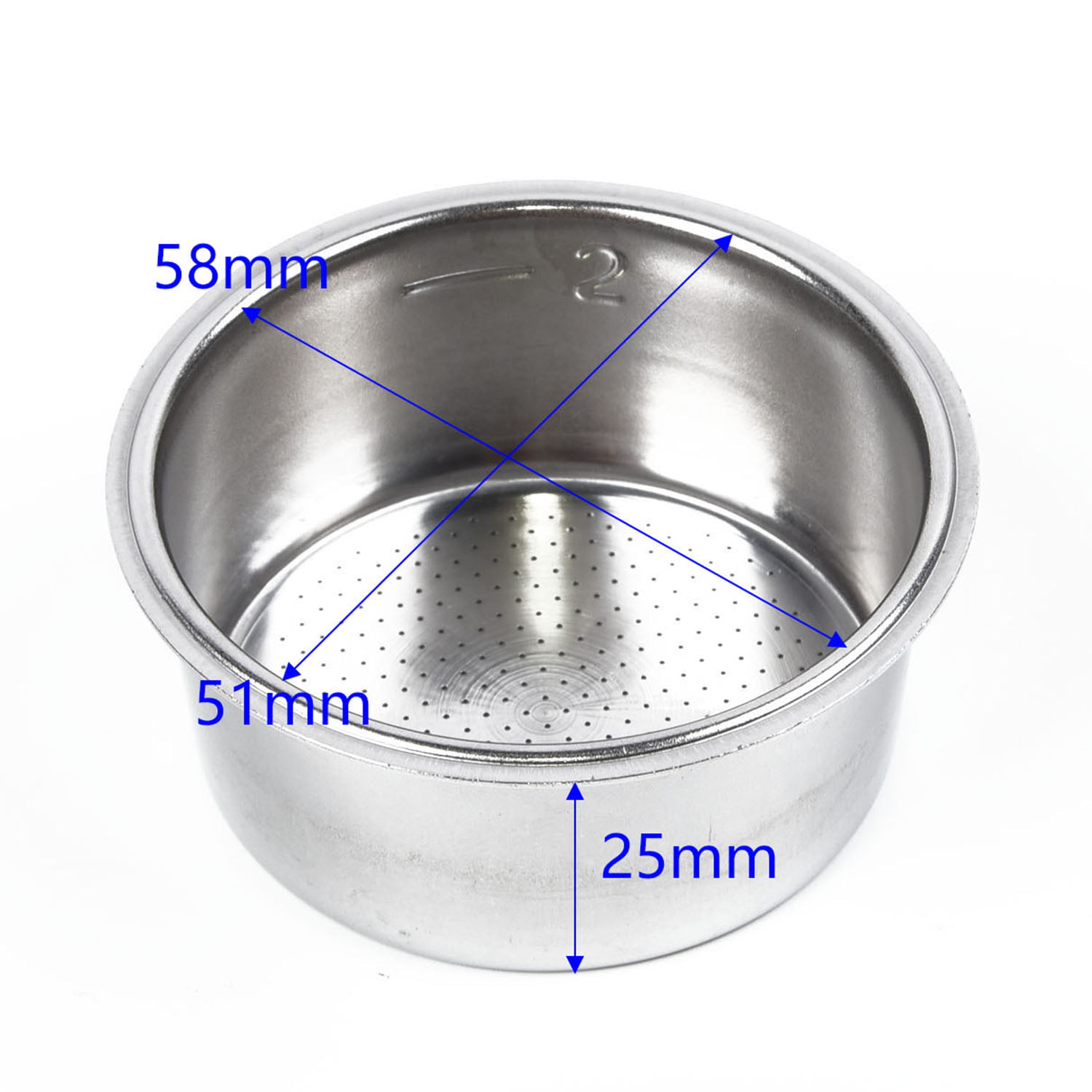 51mm Coffee Cup Non Pressurized Filter Basket For Breville Delonghi Krups US