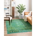 thumbnail image 2 of Rugs.com Francesca Collection Washable Rug – 5 Ft Square Spring Green Flatweave Rug Perfect For Living Rooms, Kitchens, Entryways, 2 of 8