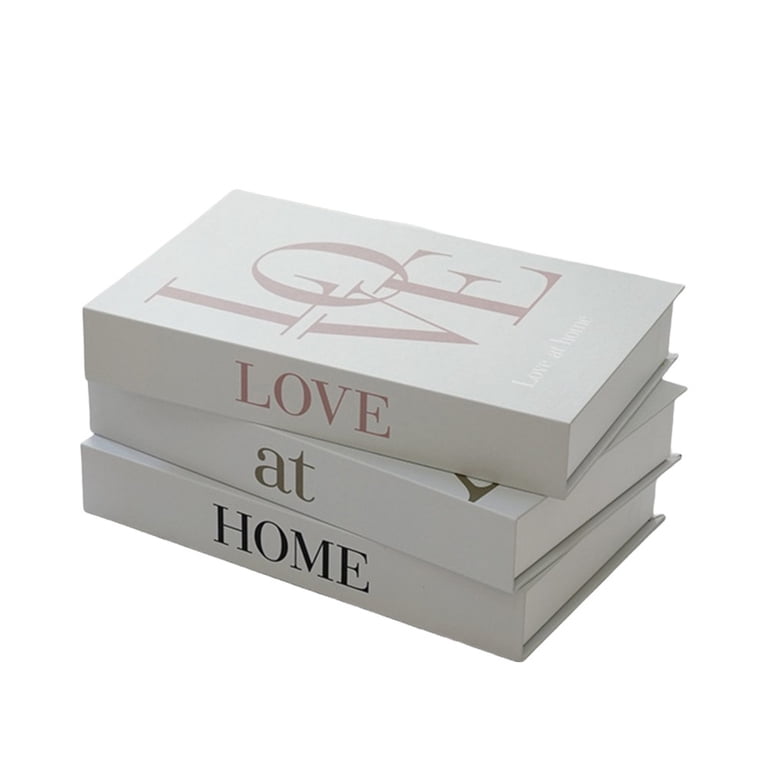 デザインブック3種類セットSet of 3 design books 3Pcs Decor Book Box Magnetic Opening Decorative Books Fashion