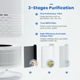 thumbnail image 4 of RENPHO True HEPA Air Purifier for Allergies & Asthma, White, 4 of 11