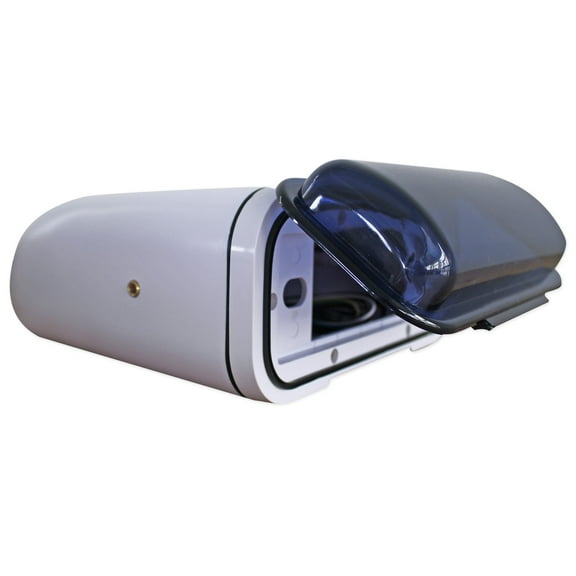 Rockville RMH200W Single DIN Marine Radio Waterproof Gimbal Housing White